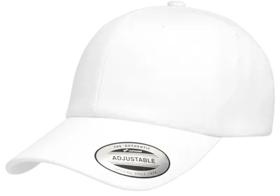 Low Profile Organic Cotton White Cap - Yupoong