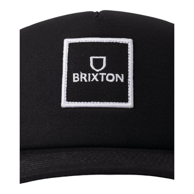 Brixton Alpha Block Netplus Trucker Black White