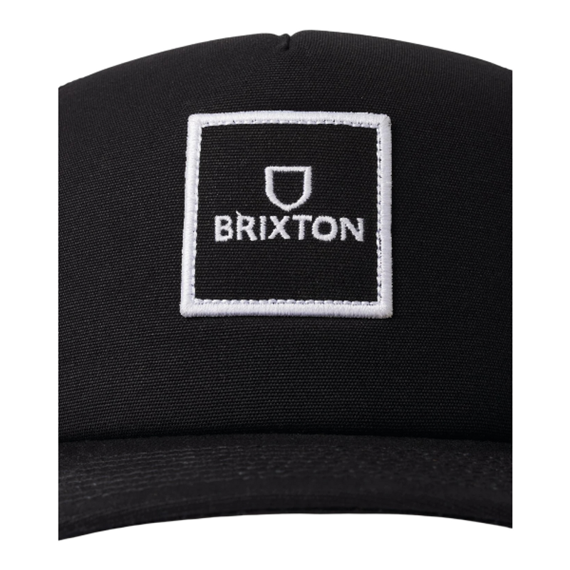 Brixton Alpha Block Netplus Trucker Black White