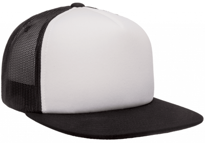 Foam Trucker Keps Black/White 6005FW - Yupoong