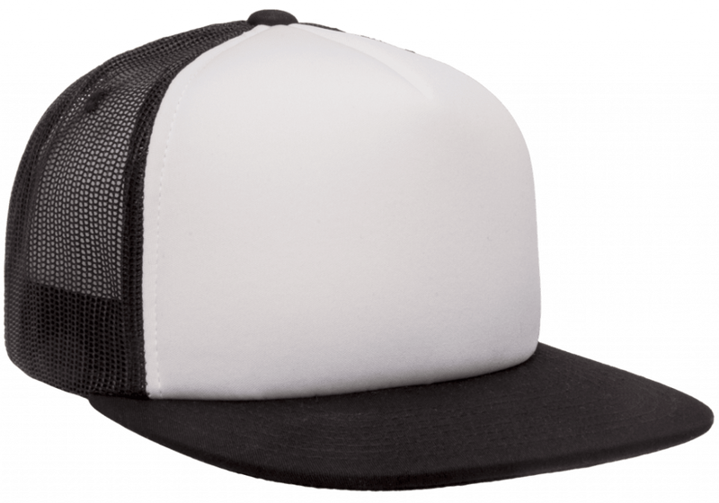 Foam Trucker Keps Black/White 6005FW - Yupoong