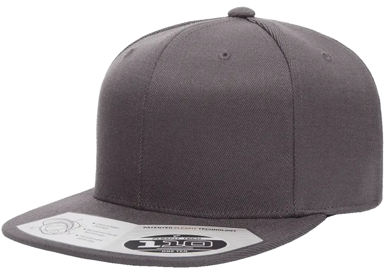 110 Fitted Snapback Dark Grey - Flexfit