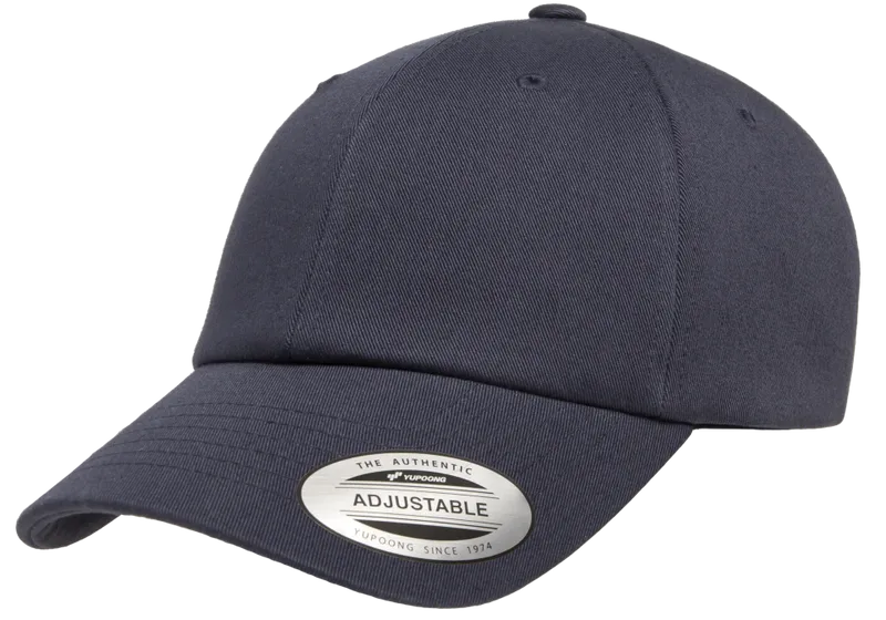 Low Profile Organic Cotton Navy Cap - Yupoong