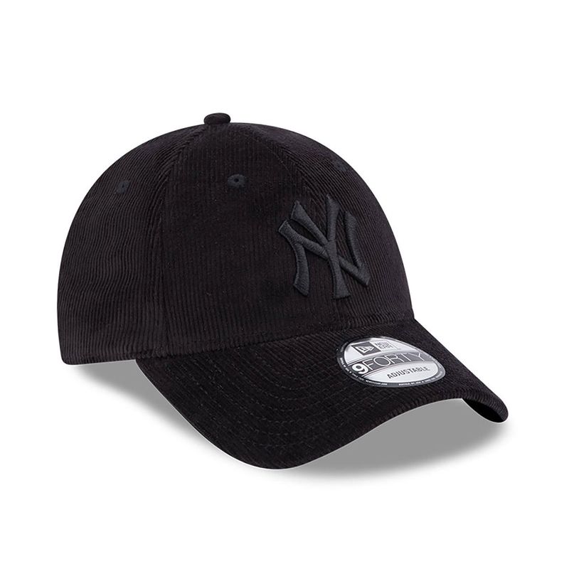 9forty New York Yankees Cord Black Reglerbar - New Era