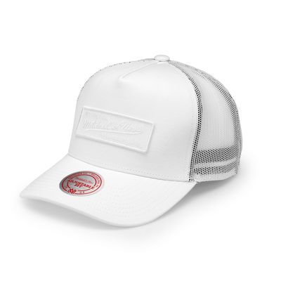 Own Brand Box Logo White/White Trucker - Mitchell & Ness