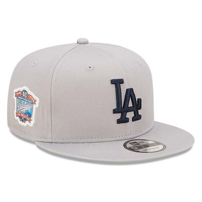 LA Dodgers Side Patch TEAM Grey 9FIFTY Snapback Cap