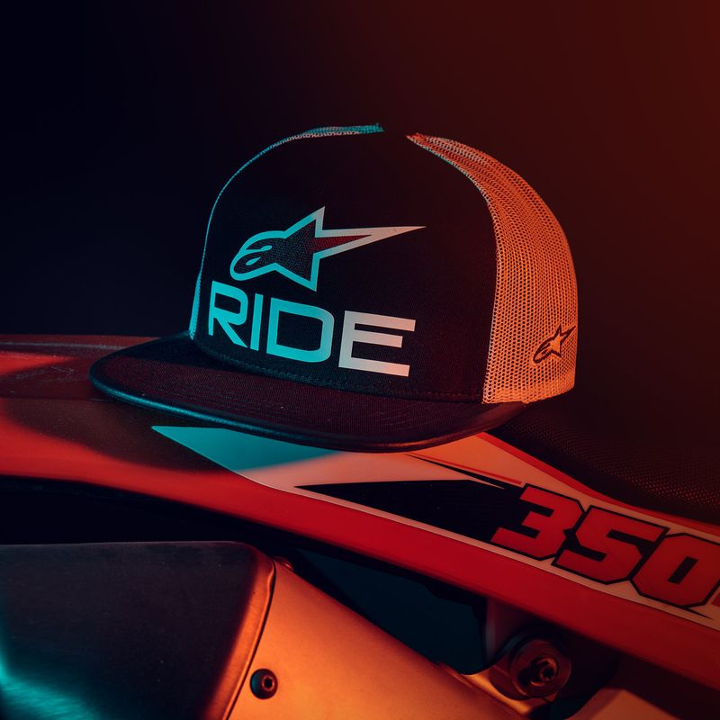 Ride 4.0 Trucker Hat Red/Black/White - Alpinestars