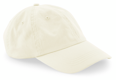 Low Profile 6 Panel Beige Dad Cap - Beechfield