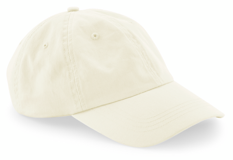 Low Profile 6 Panel Beige Dad Cap - Beechfield