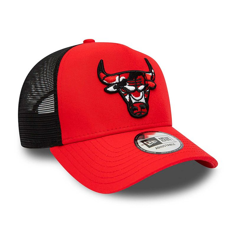 Chicago Bulls Red Camo Infill A-Frame Trucker Cap - New Era