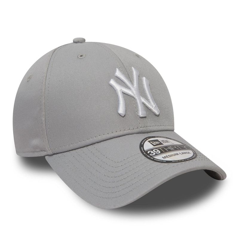 New York Yankees League Essential Grey 39THIRTY Stretch Fit Cap - New Era