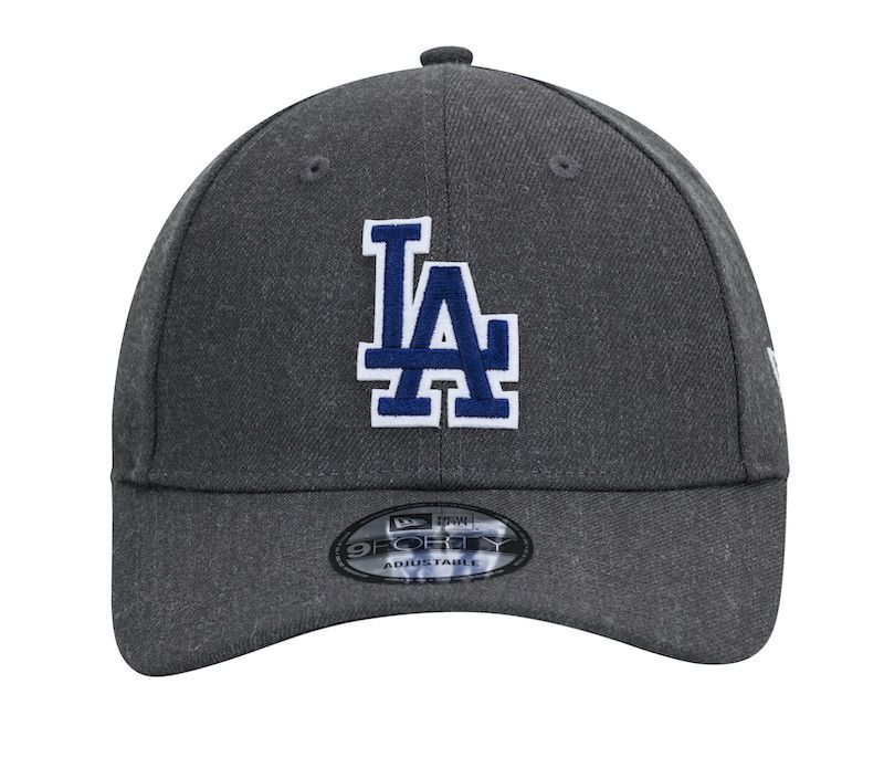 9forty Los Angeles Dodgers Heather Twill Grey - Fri frakt