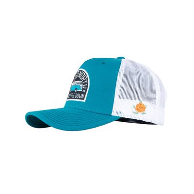 Folkabuss trucker keps - hooked teal - SQRTN