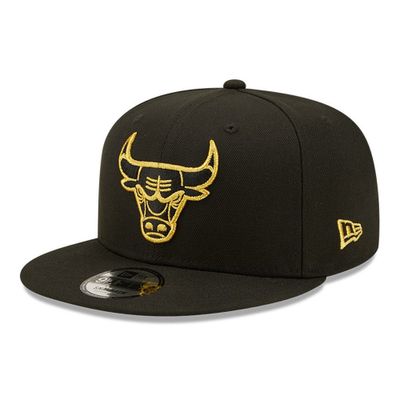 Chicago Bulls Metallic Logo Gold Black 9FIFTY Repreve - New Era