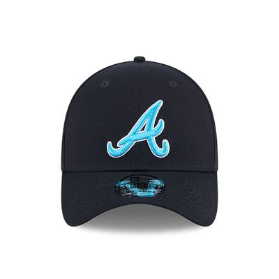 Atlanta Braves MLB Father's Day 2024 Navy 39THIRTY Stretch Fit Cap - New Era