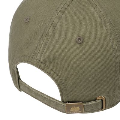 Stitched Logo Baseball Cap Green UPF 40+  - Stetson