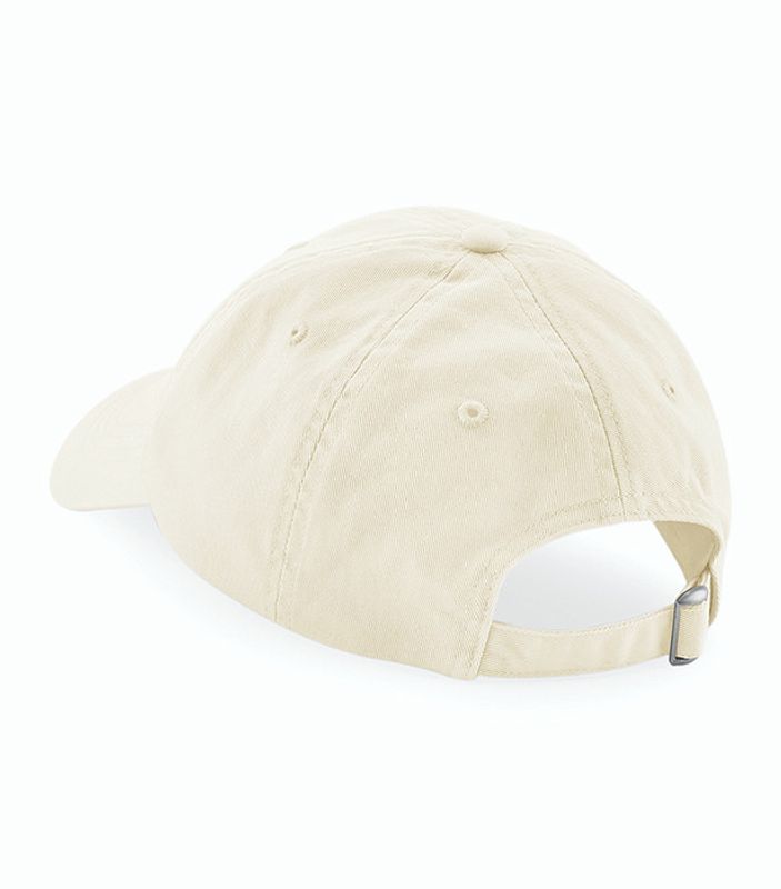 Low Profile 6 Panel Beige Dad Cap - Beechfield