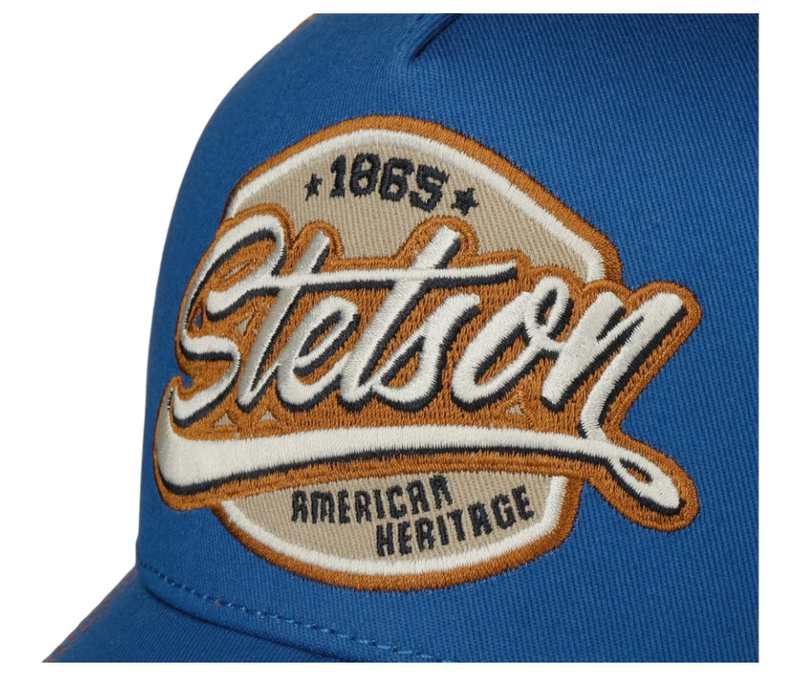 Stetson Classic Patch Trucker Blue Orange