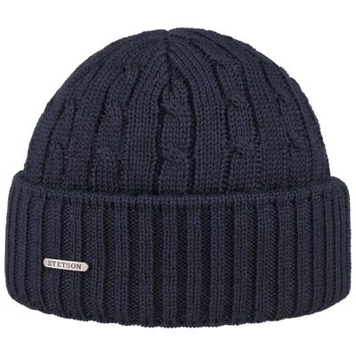 Stetson Georgia Wool Knit Beanie Navy