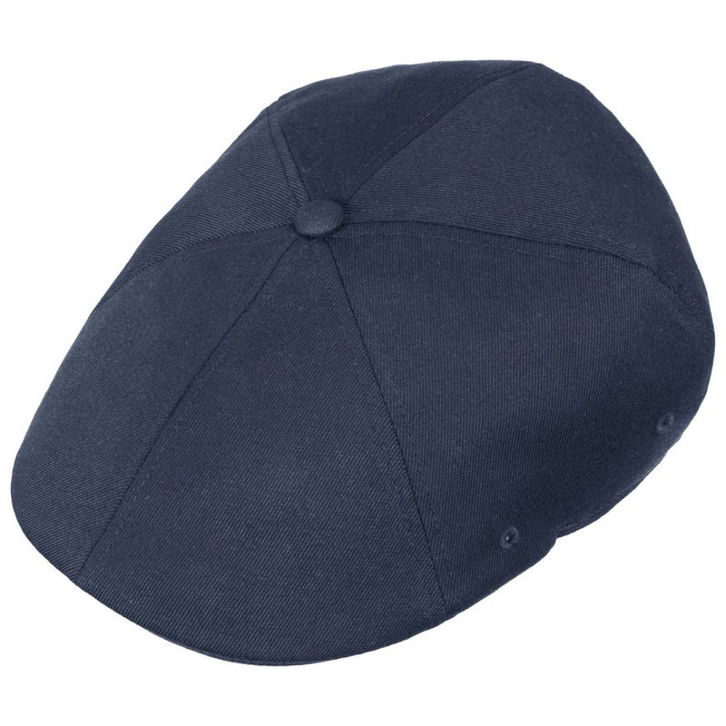 Wool 504 Flexfit Flat Cap/Gubbkeps Dark Blue - Kangol
