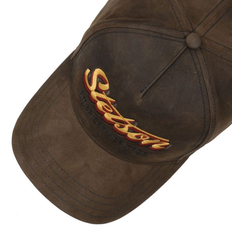 Oily Goat Suede Cap Brown - Stetson