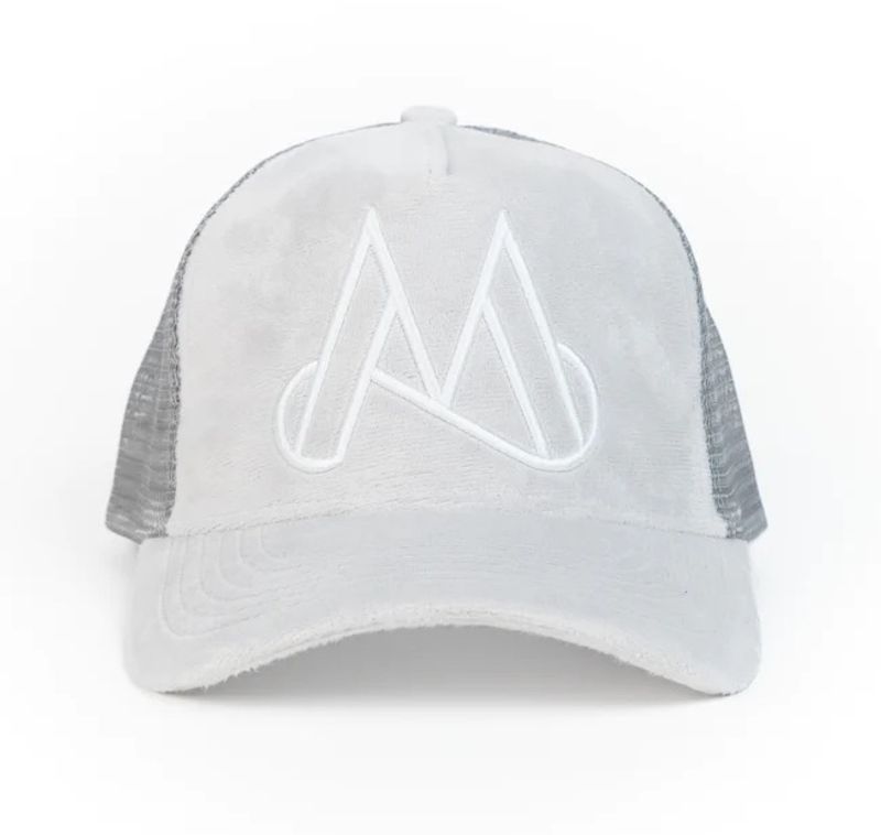 Maggiore Unlimited Edition M logo Grey - White Logo Trucker Cap