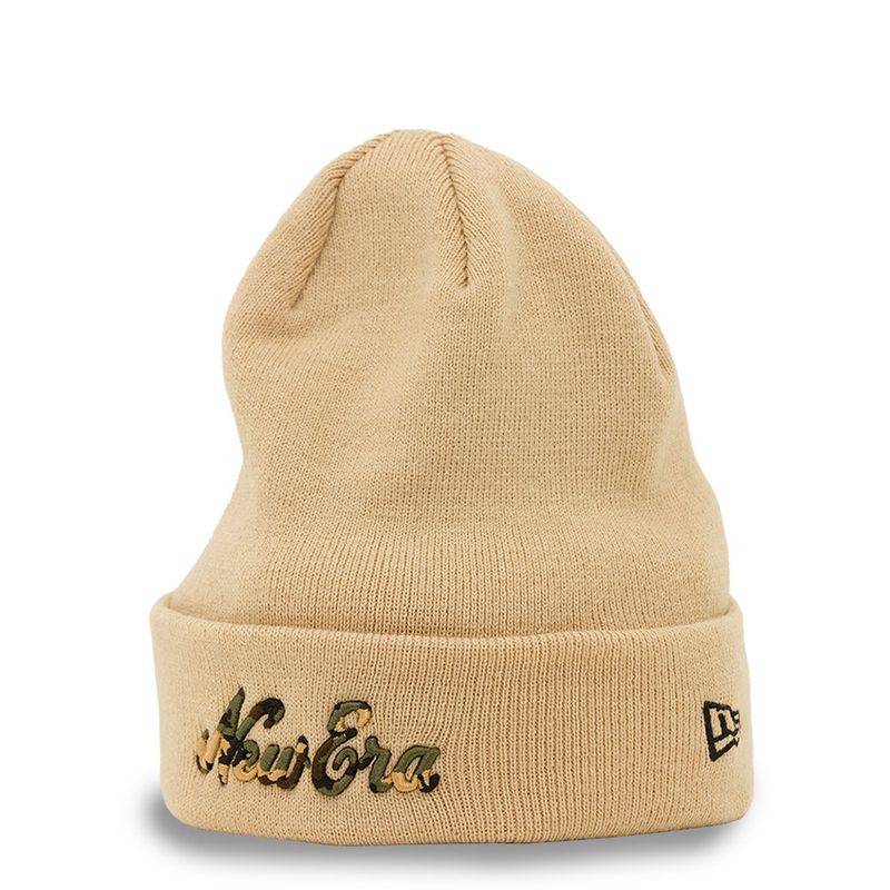 Heritage Script Beanie Khaki - New Era