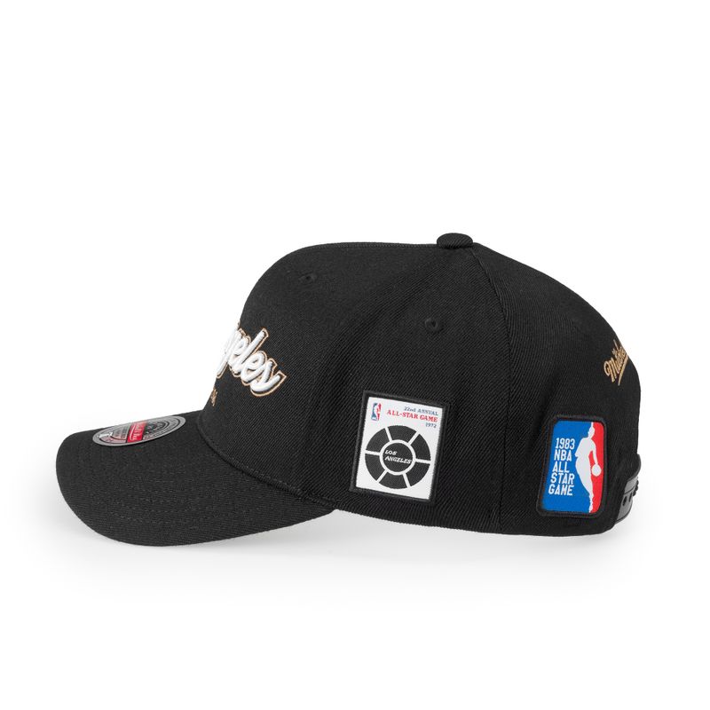 Allstar Script Patch - Los Angeles Lakers Black - Mitchell & Ness