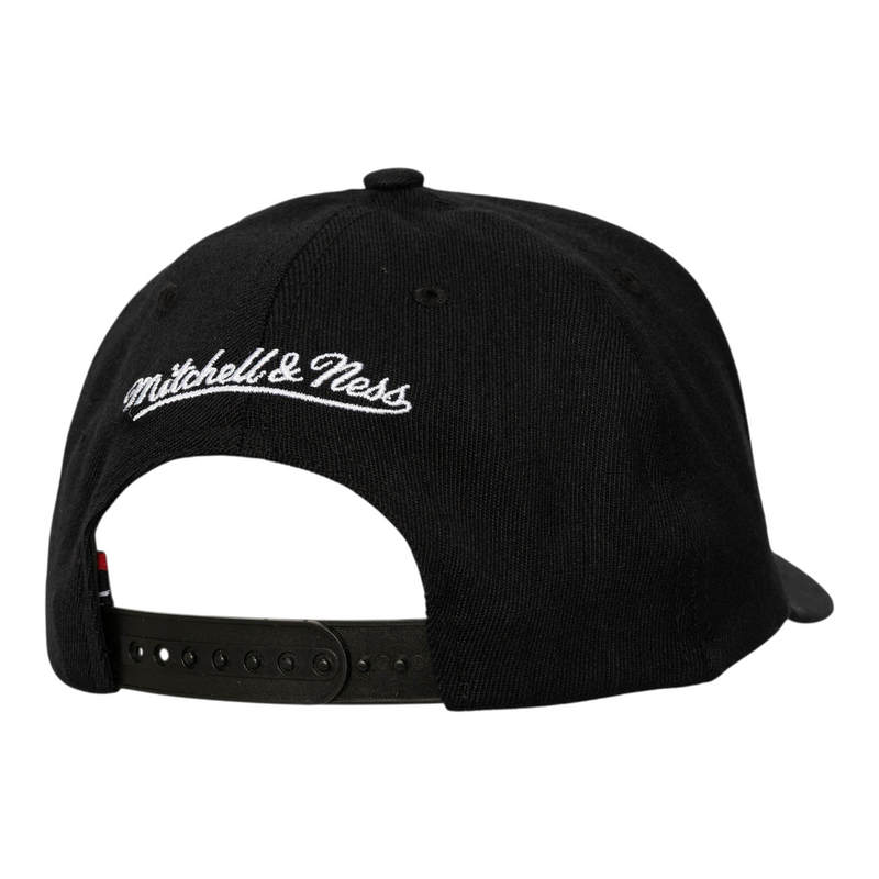 Mitchell & Ness Script Stretch Snapback Black