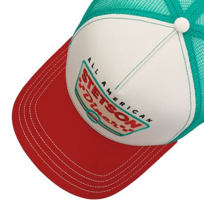 Stetson All American Diner Trucker White Red