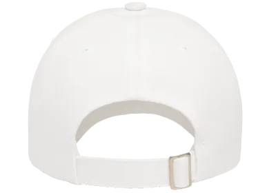 Low Profile Organic Cotton White Cap - Yupoong