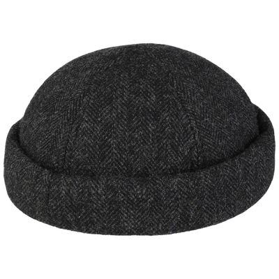 Docker Wool Herringbone Dark Grey - Stetson