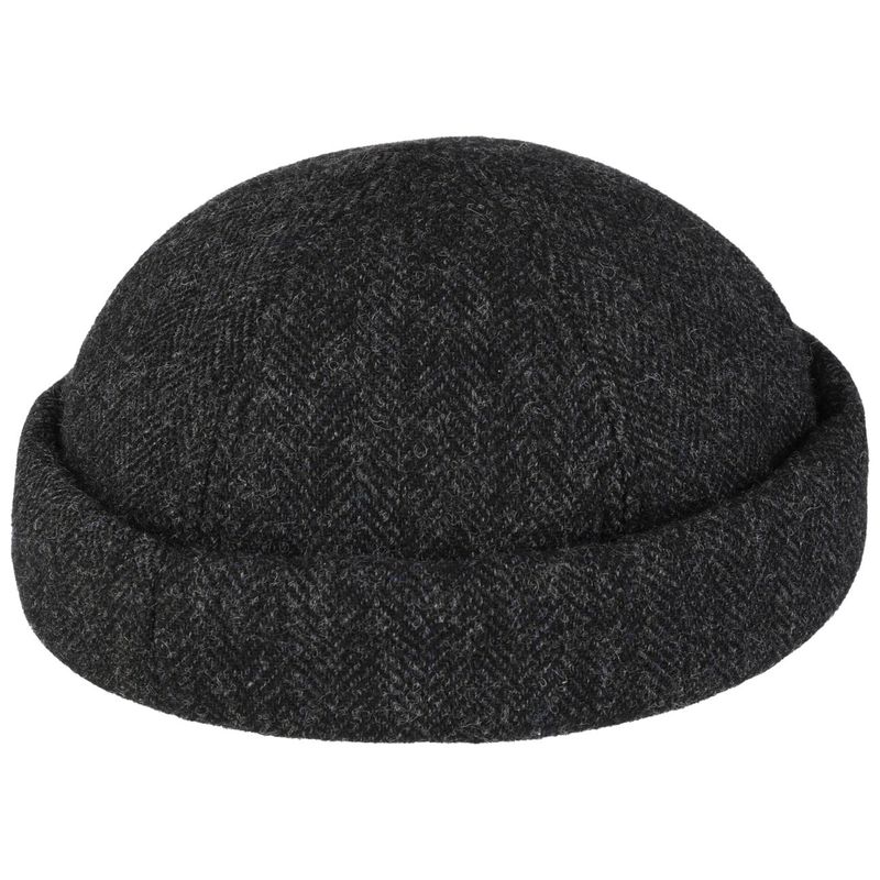 Docker Wool Herringbone Dark Grey - Stetson