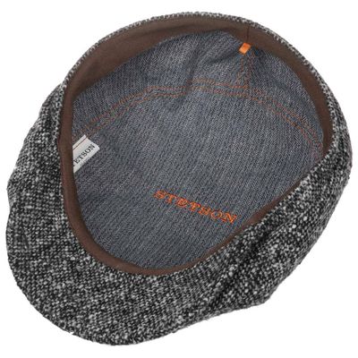 Brooklin Donegal Flat Cap Black/White - Stetson