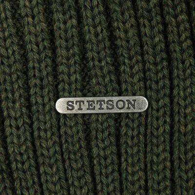 Northport Ribbed Cuff Knit Olive Mössa Merino Ull - Stetson