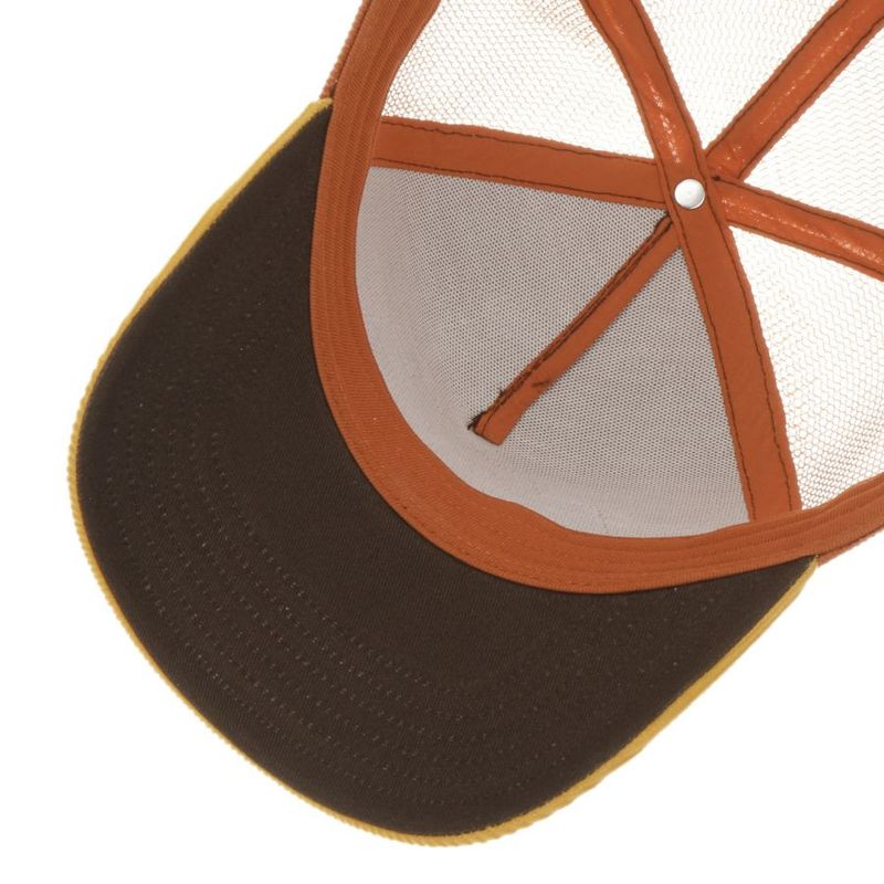 Trucker Cap Brickstone Since 1865 Beige/Rust   - Stetson