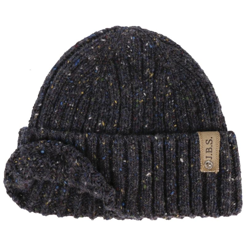 Hantsport Donegal Wool Navy Beanie - Stetson