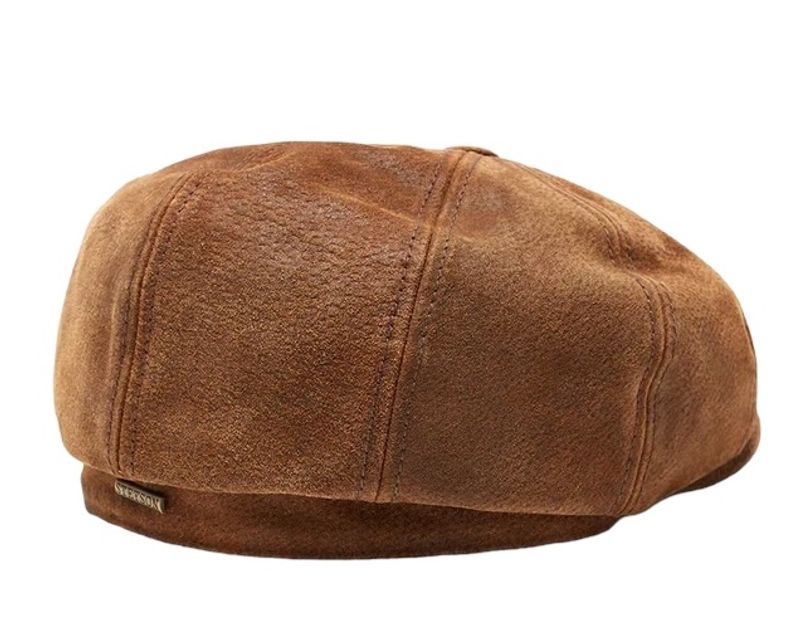 6-Panel Cap Pigskin Brown Stetson