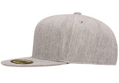 210® Premium Fitted Heather Grey 6210 - Flexfit/Yupoong