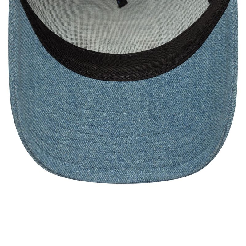 New Era Denim Patch Pastel Blue 9FORTY A-Frame Trucker Adjustable Cap