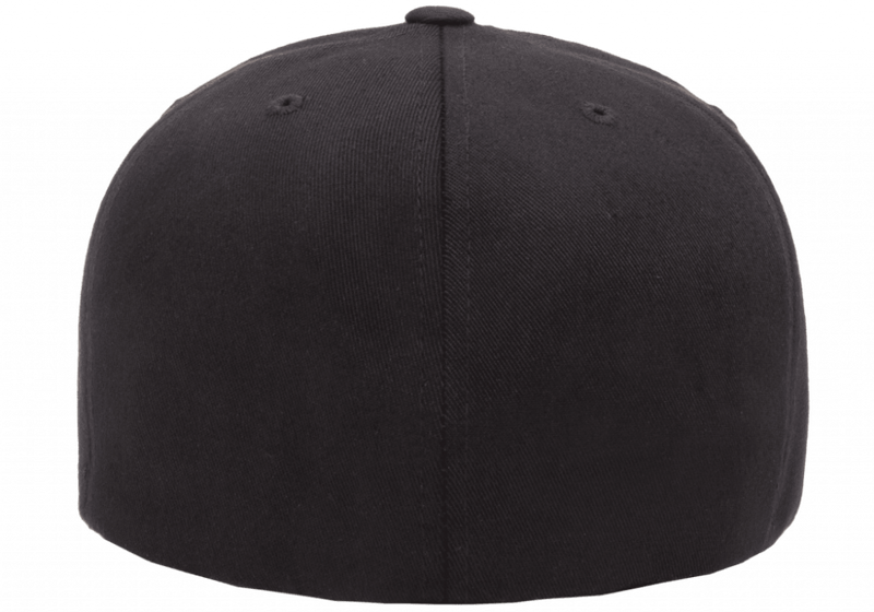 Flexfit keps Flat Brim Fitted Black 6277FV - Flexfit