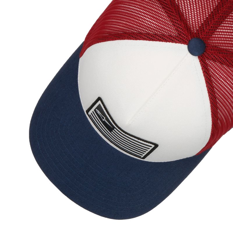 Flag Snapback Trucker White/Red/Navy - Alpinestars