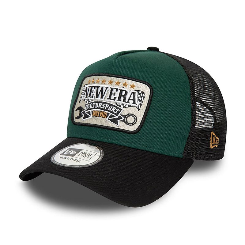 New Era Patch Green E-Frame Trucker Cap