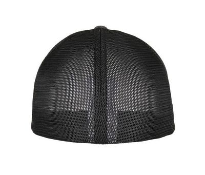 Unipanel™ Trucker Dark Grey Black Mesh Cap - Flexfit®