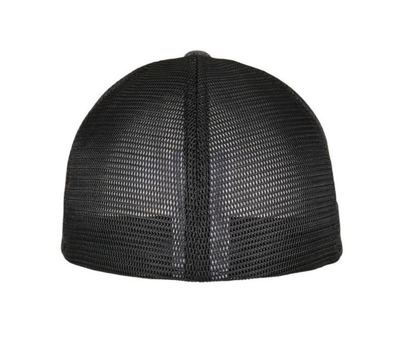 Unipanel™ Trucker Dark Grey Black Mesh Cap - Flexfit®