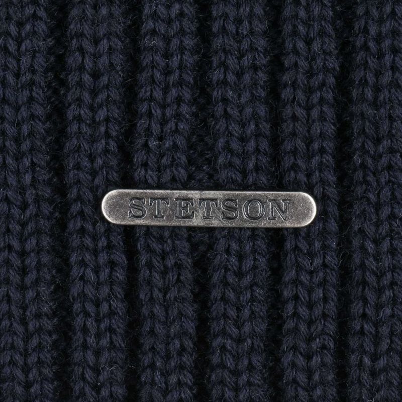 Georgia Cuff Knit Merino Wool Navy - Stetson
