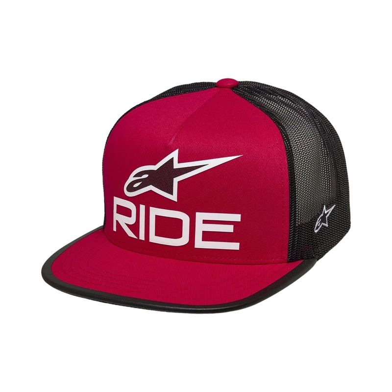 Ride 4.0 Trucker Hat Red/Black/White - Alpinestars