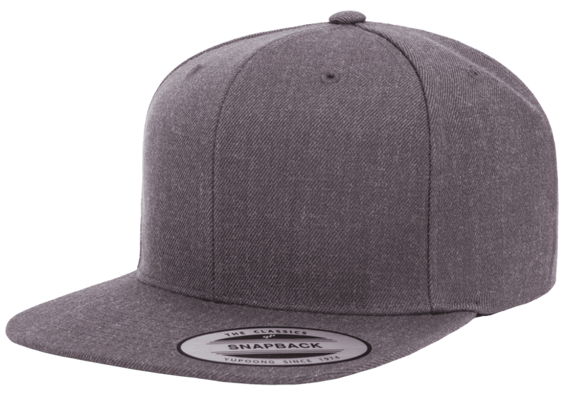 YP Classics Premium Snapback Dark Heather Grey - Yupoong