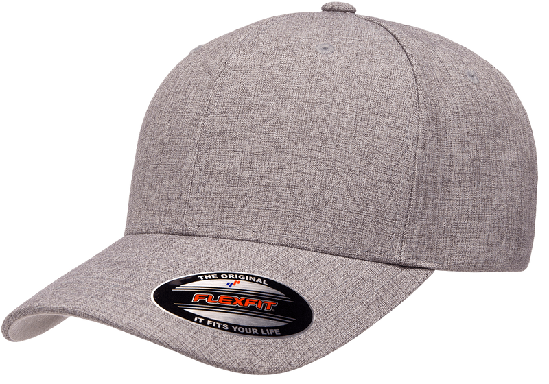 Flexfit® Heatherlight Grey Melange Cap - Flexfit/Yupoong