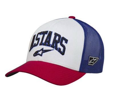 Dunker Trucker Hat White/Red/Navy - Alpinestars